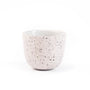 Espresso kopje porcelein 60ml speckled wit en grijs design van Barista-Essentials