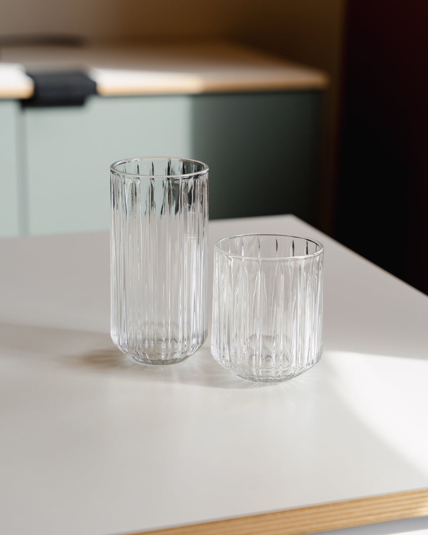 Iced coffee glass
