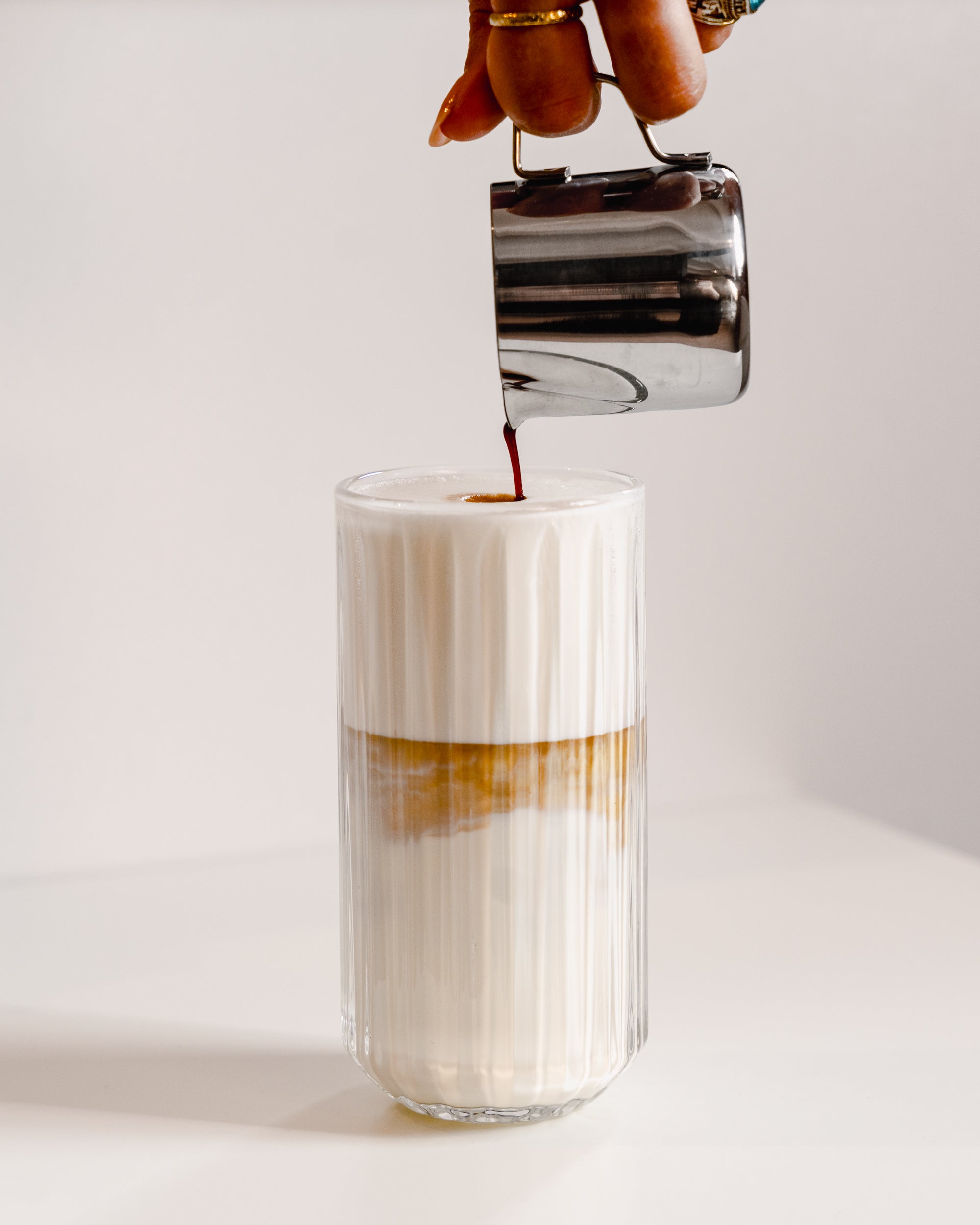 Latte macchiato glas
